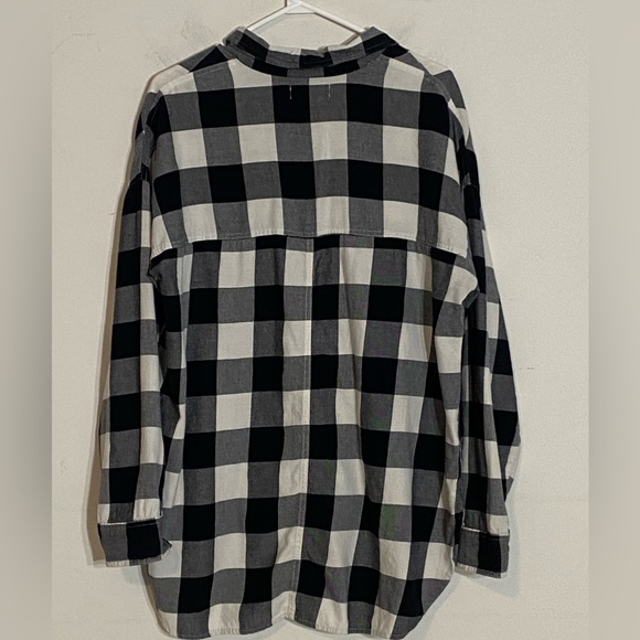 😍2/$20 Old Navy Sz L Buffalo Check Boyfriend Shirt - Picture 2 of 5